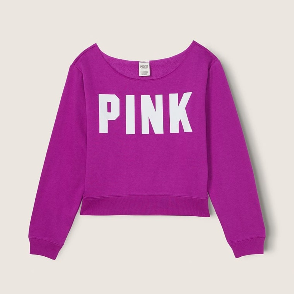 Victoria’s Secret PINK FLEECE CROPPED SWEATSHIRT